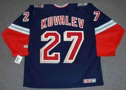 ALEX KOVALEV New York Rangers 1996 CCM Throwback Alternate NHL Jersey 