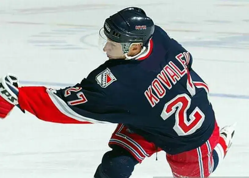 ALEX KOVALEV New York Rangers 1996 CCM Throwback Alternate NHL Jersey 