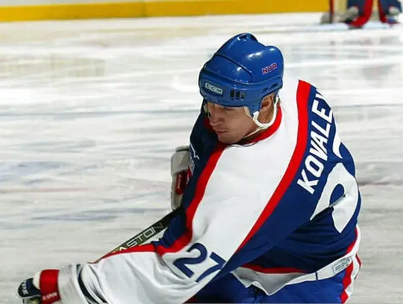 ALEX KOVALEV New York Rangers 2003 CCM Vintage Throwback NHL Hockey Jersey 