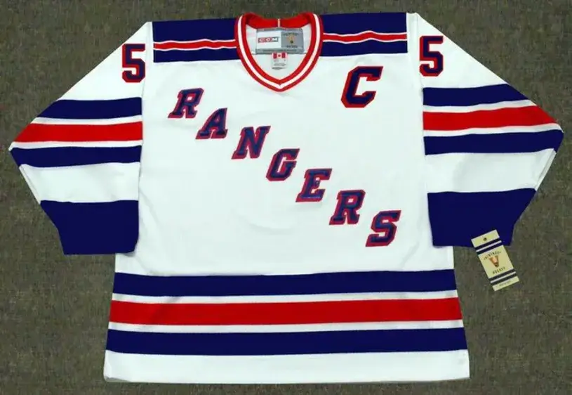 BARRY BECK New York Rangers 1983 CCM Vintage Home NHL Hockey Jersey