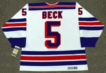 BARRY BECK New York Rangers 1983 CCM Vintage Home NHL Hockey Jersey 