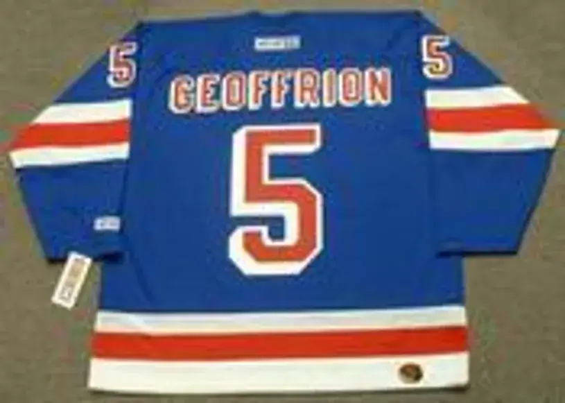 BERNARD GEOFFRION New York Rangers 1960’s CCM Throwback NHL Hockey Jersey 