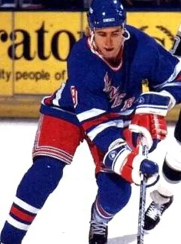 BERNIE NICHOLLS New York Rangers 1990 CCM Vintage Throwback NHL Hockey Jersey 
