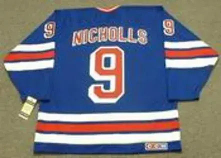 BERNIE NICHOLLS New York Rangers 1990 CCM Vintage Throwback NHL Hockey Jersey 