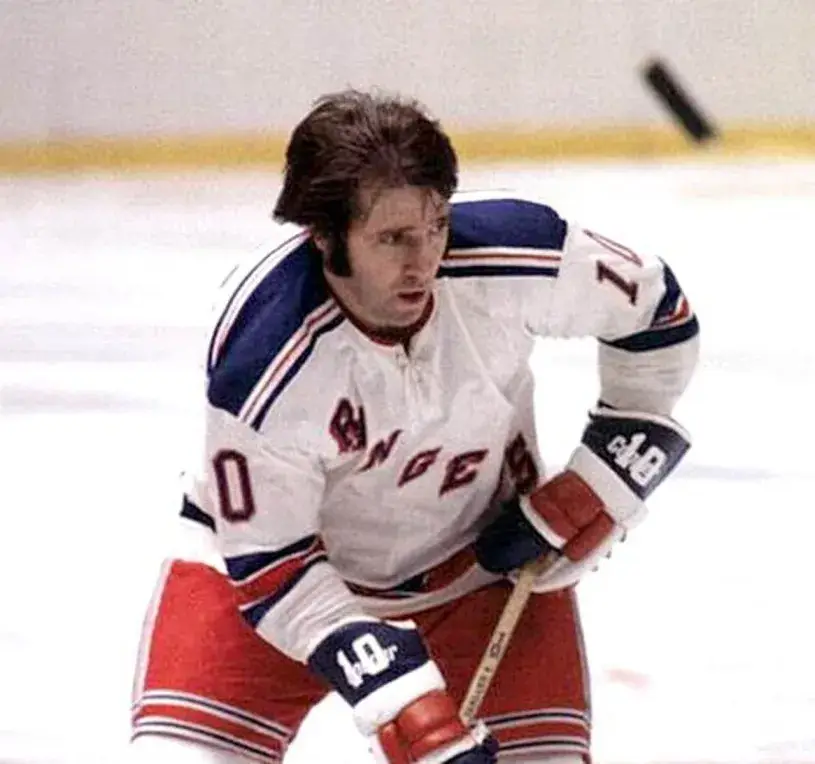 BILL FAIRBAIRN New York Rangers 1972 CCM Throwback Home Hockey Jersey 