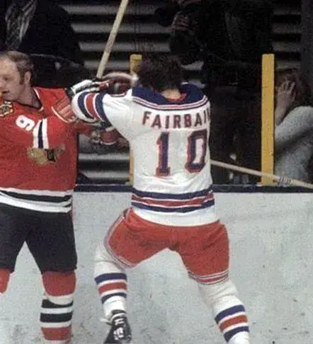 BILL FAIRBAIRN New York Rangers 1972 CCM Throwback Home Hockey Jersey 