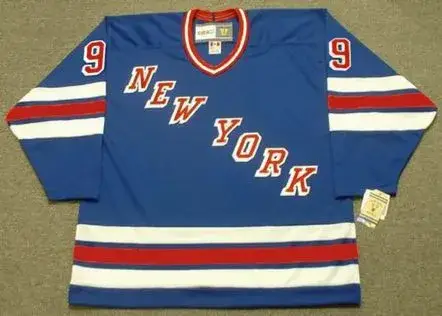 BOBBY HULL New York Rangers 1981 Away CCM NHL Vintage Throwback Jersey