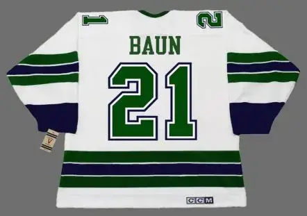 BOBBY BAUN Oakland Seals 1967 Away CCM NHL Vintage Throwback Jersey 