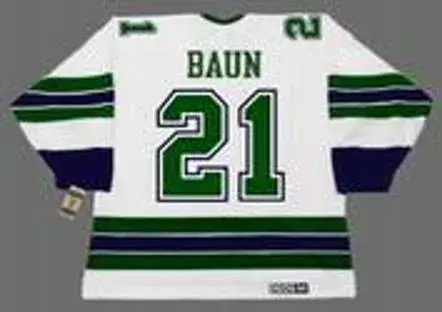 BOBBY BAUN Oakland Seals 1967 Away CCM NHL Vintage Throwback Jersey 