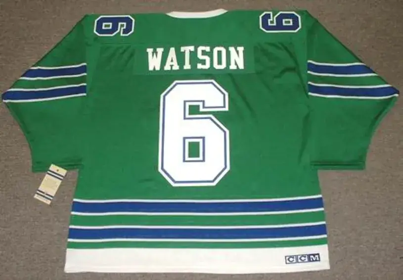 BRYAN WATSON Oakland Seals 1968 CCM Vintage Throwback Home NHL Jersey 