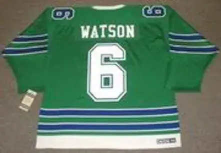 BRYAN WATSON Oakland Seals 1968 CCM Vintage Throwback Home NHL Jersey 