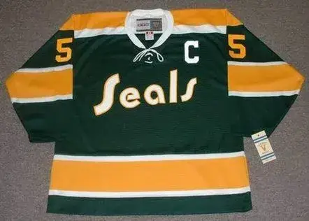 CAROL VADNAIS California Golden Seals 1971 CCM Vintage Throwback NHL Jersey