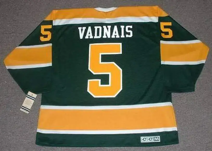 CAROL VADNAIS California Golden Seals 1971 CCM Vintage Throwback NHL Jersey 