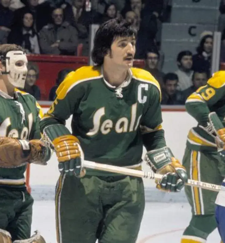 CAROL VADNAIS California Golden Seals 1971 CCM Vintage Throwback NHL Jersey 