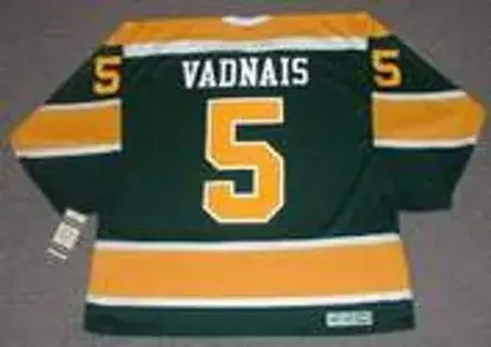 CAROL VADNAIS California Golden Seals 1971 CCM Vintage Throwback NHL Jersey 
