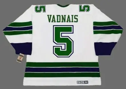 CAROL VADNAIS Oakland Seals 1968 CCM Vintage Throwback Away NHL Jersey 