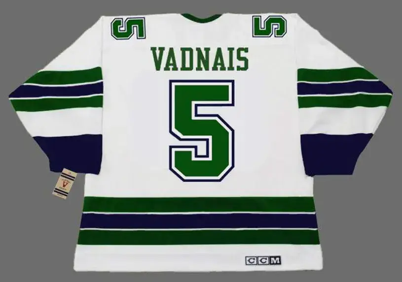 CAROL VADNAIS Oakland Seals 1968 CCM Vintage Throwback Away NHL Jersey 