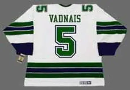 CAROL VADNAIS Oakland Seals 1968 CCM Vintage Throwback Away NHL Jersey 