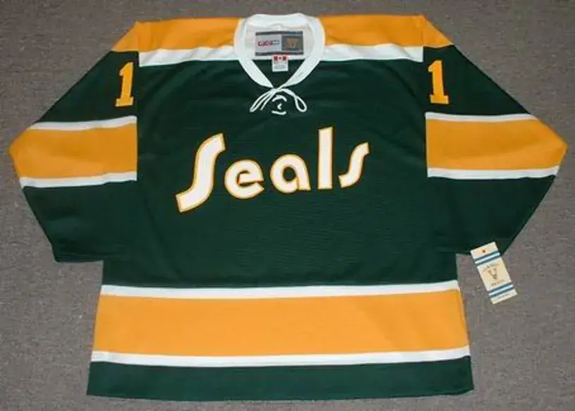 GARY SMITH California Golden Seals 1970 CCM Vintage Throwback NHL Jersey