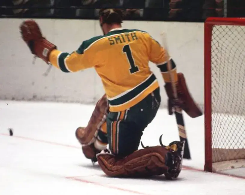 GARY SMITH California Golden Seals 1970 CCM Vintage Throwback NHL Jersey 