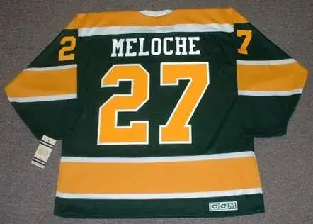 GILLES MELOCHE California Golden Seals 1972 CCM NHL Vintage Throwback Jersey 