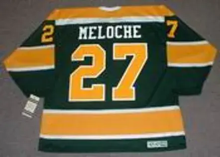 GILLES MELOCHE California Golden Seals 1972 CCM NHL Vintage Throwback Jersey 