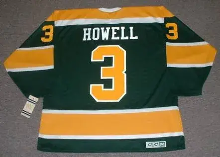 HARRY HOWELL California Golden Seals 1970 CCM Vintage Throwback NHL Jersey 