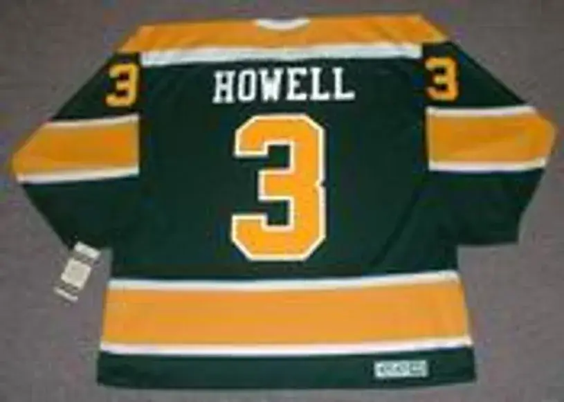 HARRY HOWELL California Golden Seals 1970 CCM Vintage Throwback NHL Jersey 