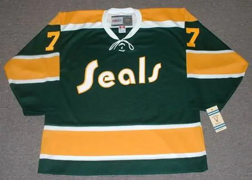 REGGIE LEACH California Golden Seals 1972 CCM Vintage Throwback NHL Jersey