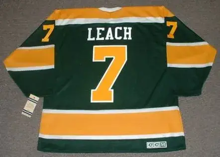 REGGIE LEACH California Golden Seals 1972 CCM Vintage Throwback NHL Jersey 
