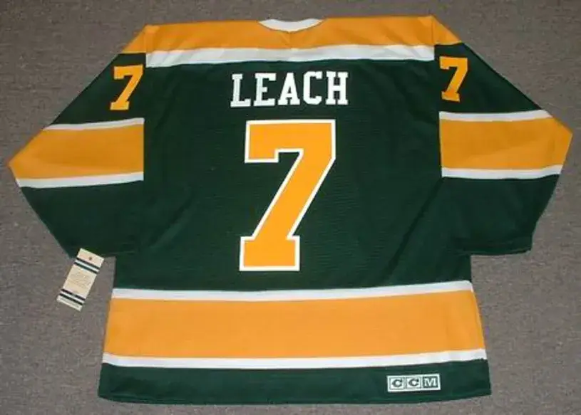 REGGIE LEACH California Golden Seals 1972 CCM Vintage Throwback NHL Jersey 