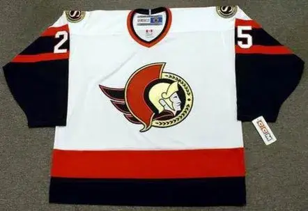 CHRIS NEIL Ottawa Senators 2007 CCM Throwback NHL Hockey Jersey