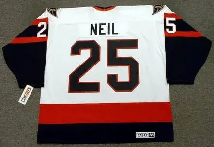 CHRIS NEIL Ottawa Senators 2007 CCM Throwback NHL Hockey Jersey 