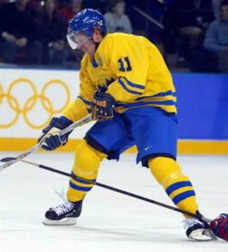 DANIEL ALFREDSSON 2002 Team Sweden Nike Olympic Throwback Hockey Jersey 