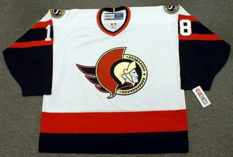 MARIAN HOSSA Ottawa Senators 2002 CCM Throwback NHL Hockey Jersey