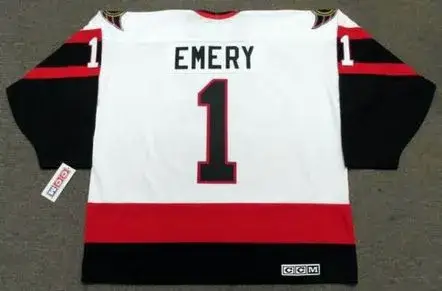 RAY EMERY Ottawa Senators 2007 CCM Throwback NHL Hockey Jersey 