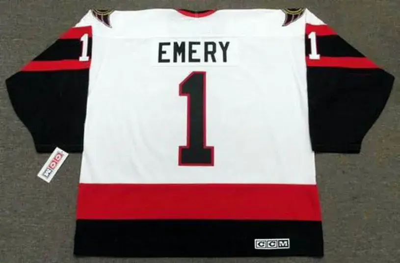 RAY EMERY Ottawa Senators 2007 CCM Throwback NHL Hockey Jersey 