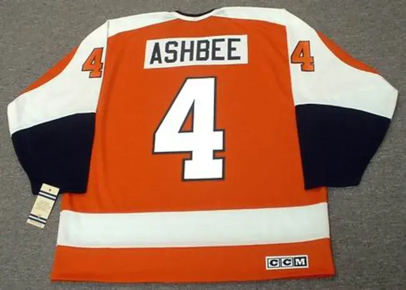 BARRY ASHBEE Philadelphia Flyers 1972 CCM Vintage Throwback Away NHL Jersey 
