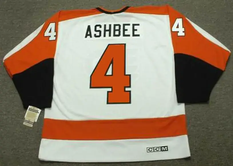 BARRY ASHBEE Philadelphia Flyers 1972 CCM Vintage Throwback Home NHL Jersey 