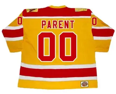 BERNIE PARENT Philadelphia Blazers 1973 Throwback WHA Hockey Jersey 