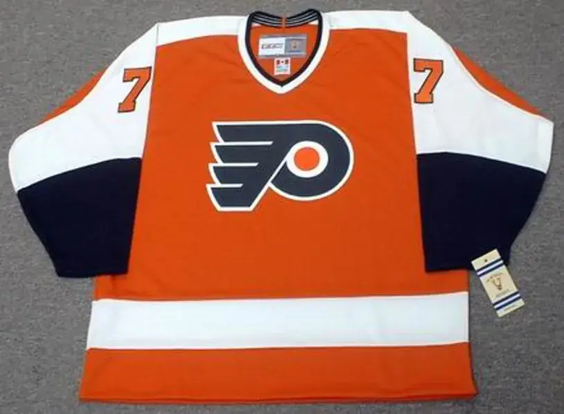 BILL BARBER Philadelphia Flyers 1974 CCM Vintage Throwback Away NHL Jersey