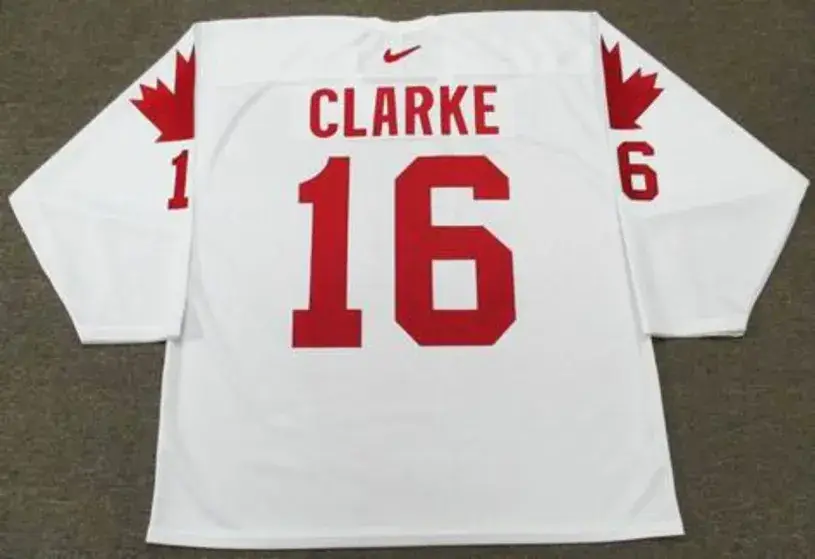 BOBBY CLARKE 1976 Team Canada Nike Throwback Hockey Jersey 