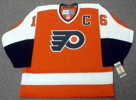 BOBBY CLARKE Philadelphia Flyers 1974 CCM Vintage Throwback Away NHL Jersey