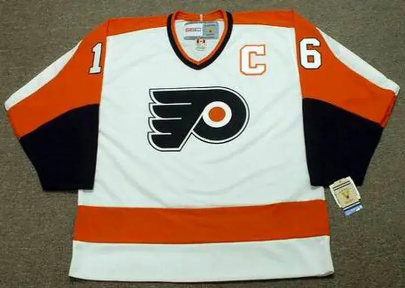 BOBBY CLARKE Philadelphia Flyers 1974 CCM Vintage Throwback Home NHL Jersey