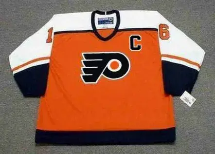 BOBBY CLARKE Philadelphia Flyers 1983 CCM Throwback Away NHL Hockey Jersey