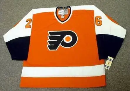 BRIAN PROPP Philadelphia Flyers 1980 CCM Vintage Throwback Away Hockey Jersey