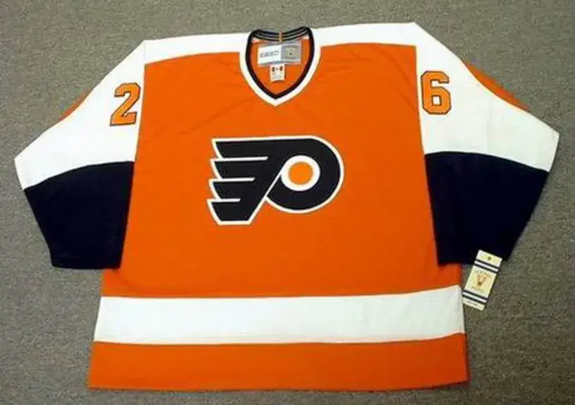 BRIAN PROPP Philadelphia Flyers 1980 CCM Vintage Throwback Away Hockey Jersey
