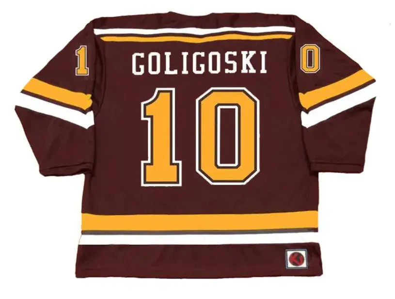 ALEX GOLIGOSKI Minnesota Gophers 2006 NCAA Throwback Hockey Jersey 