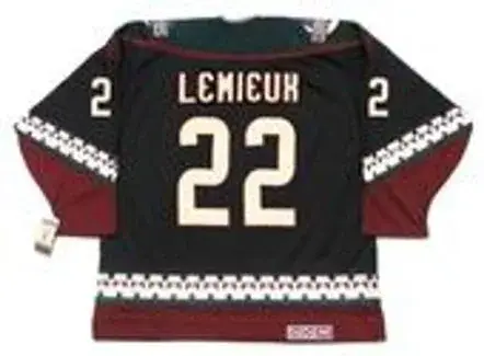 CLAUDE LEMIEUX Phoenix Coyotes 2001 CCM Vintage Throwback NHL Hockey Jersey 