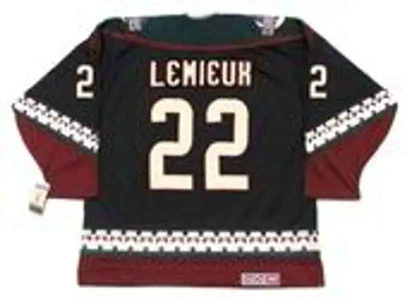 CLAUDE LEMIEUX Phoenix Coyotes 2001 CCM Vintage Throwback NHL Hockey Jersey 